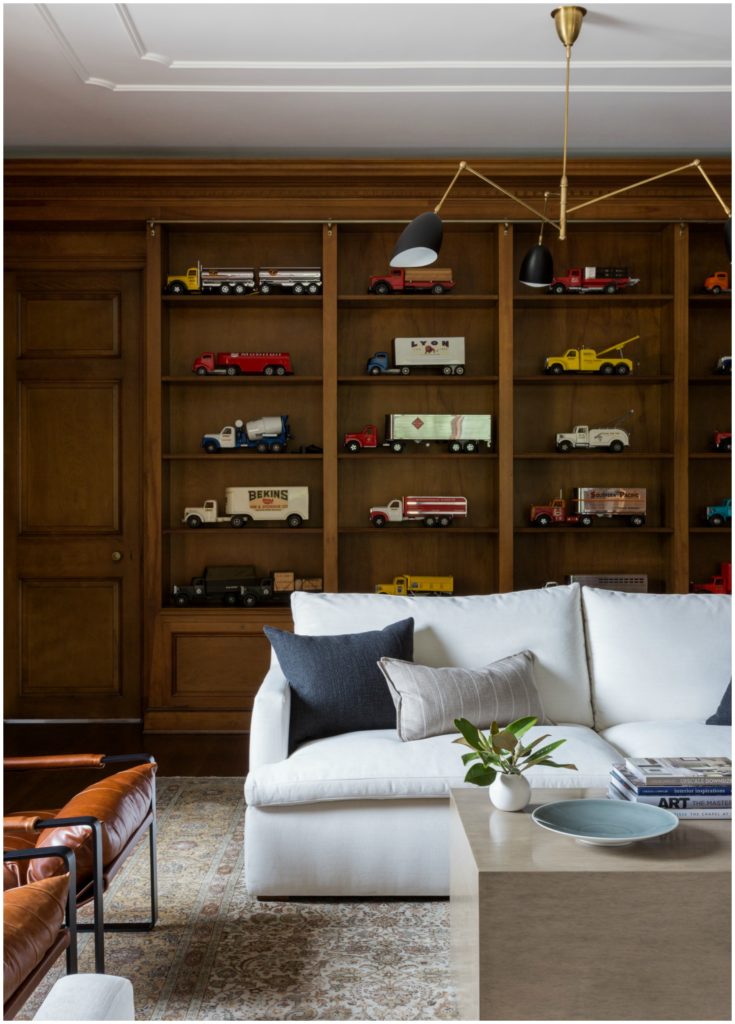 Four Point Design Build - A MODERN FAMILY LIBRARY RESTORED AND REIMAGINED