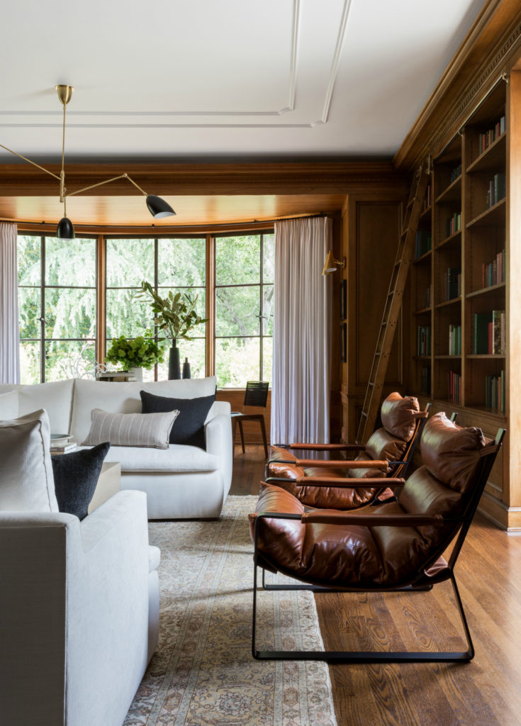 Four Point Design Build - A MODERN FAMILY LIBRARY RESTORED AND REIMAGINED