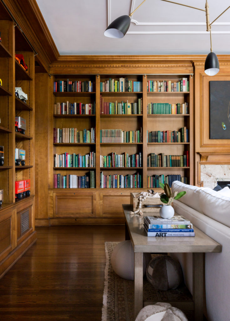 Four Point Design Build - A MODERN FAMILY LIBRARY RESTORED AND REIMAGINED