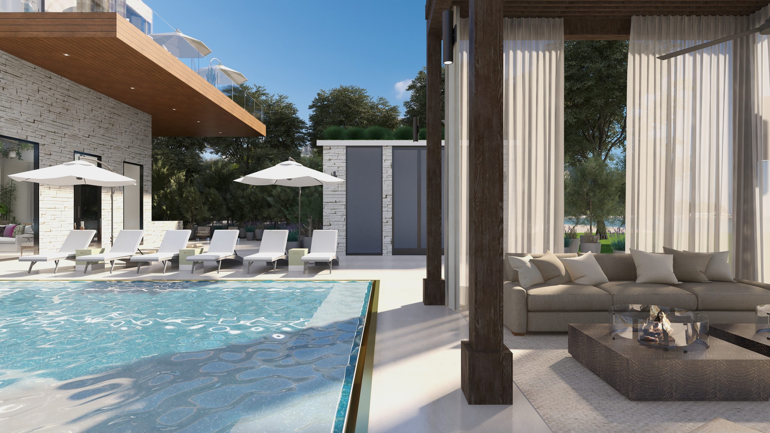 Four Point Design Build - OUTDOOR TERRACE FOR SEASONAL LIVING’S VIRTUAL DESIGNER SHOWHOUSE