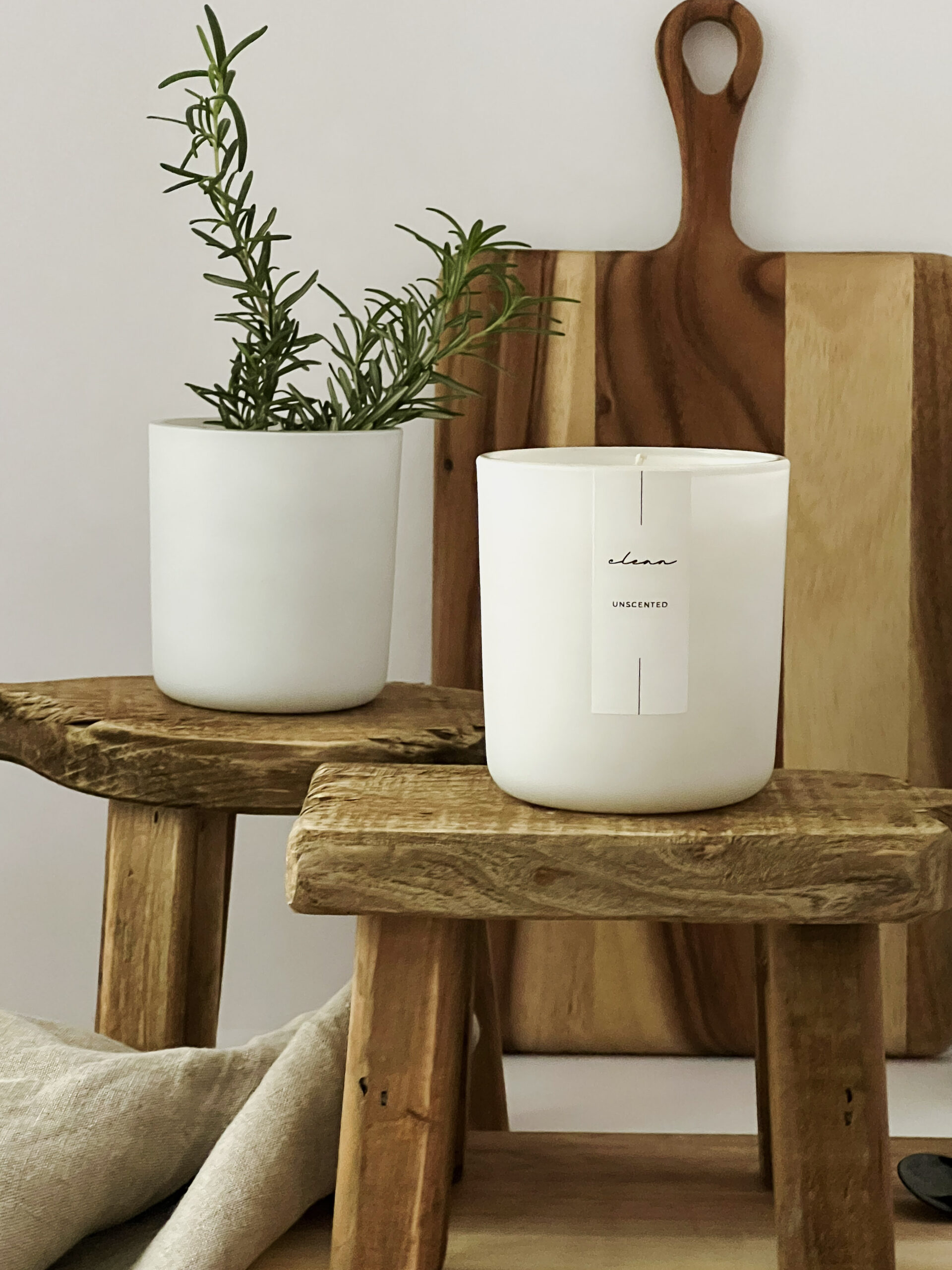 "Clean" Unscented Candle 8oz - Image 5