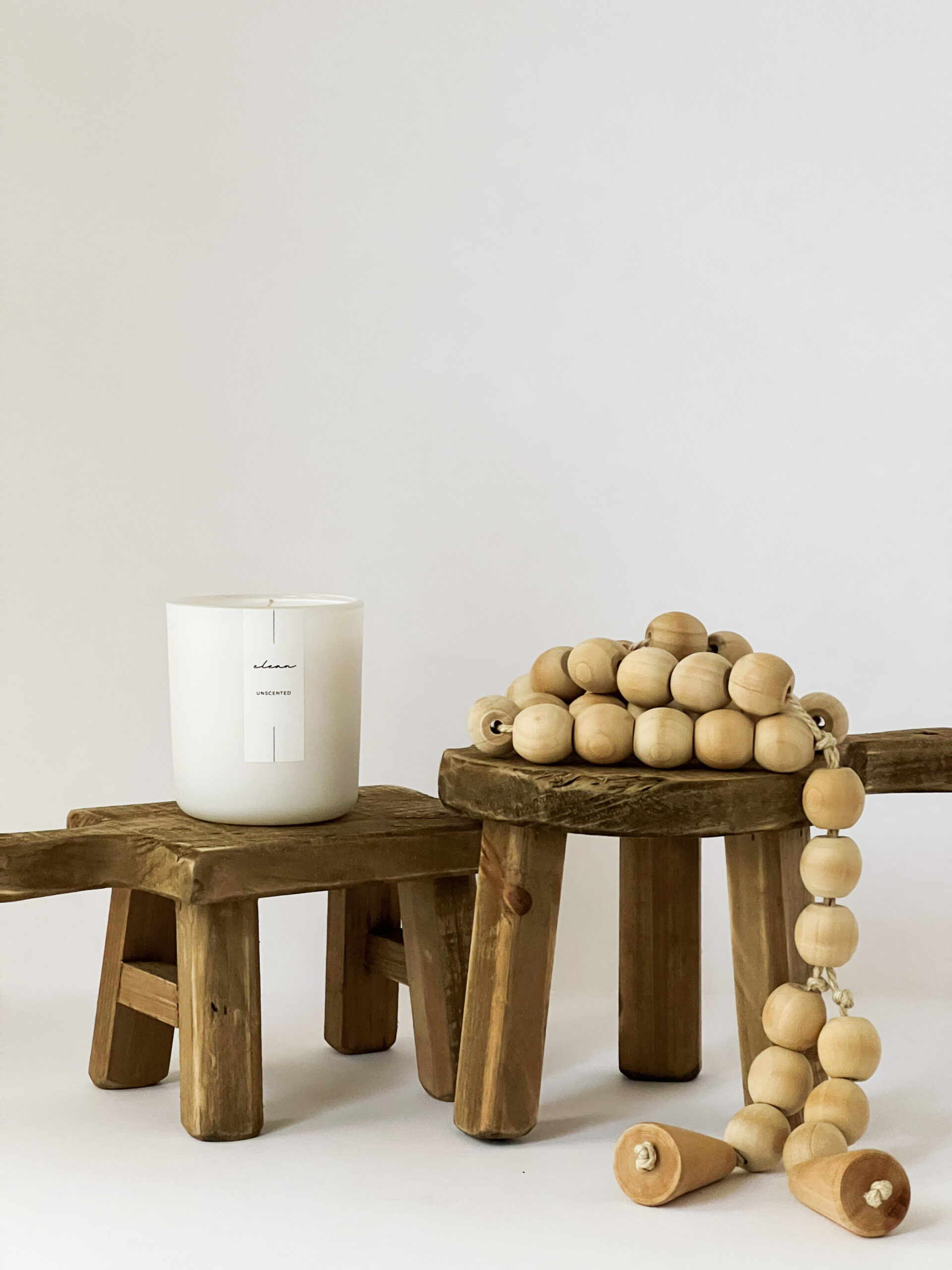 100% Recycled Wood Mini Rectangle Stacking Stool - Image 4