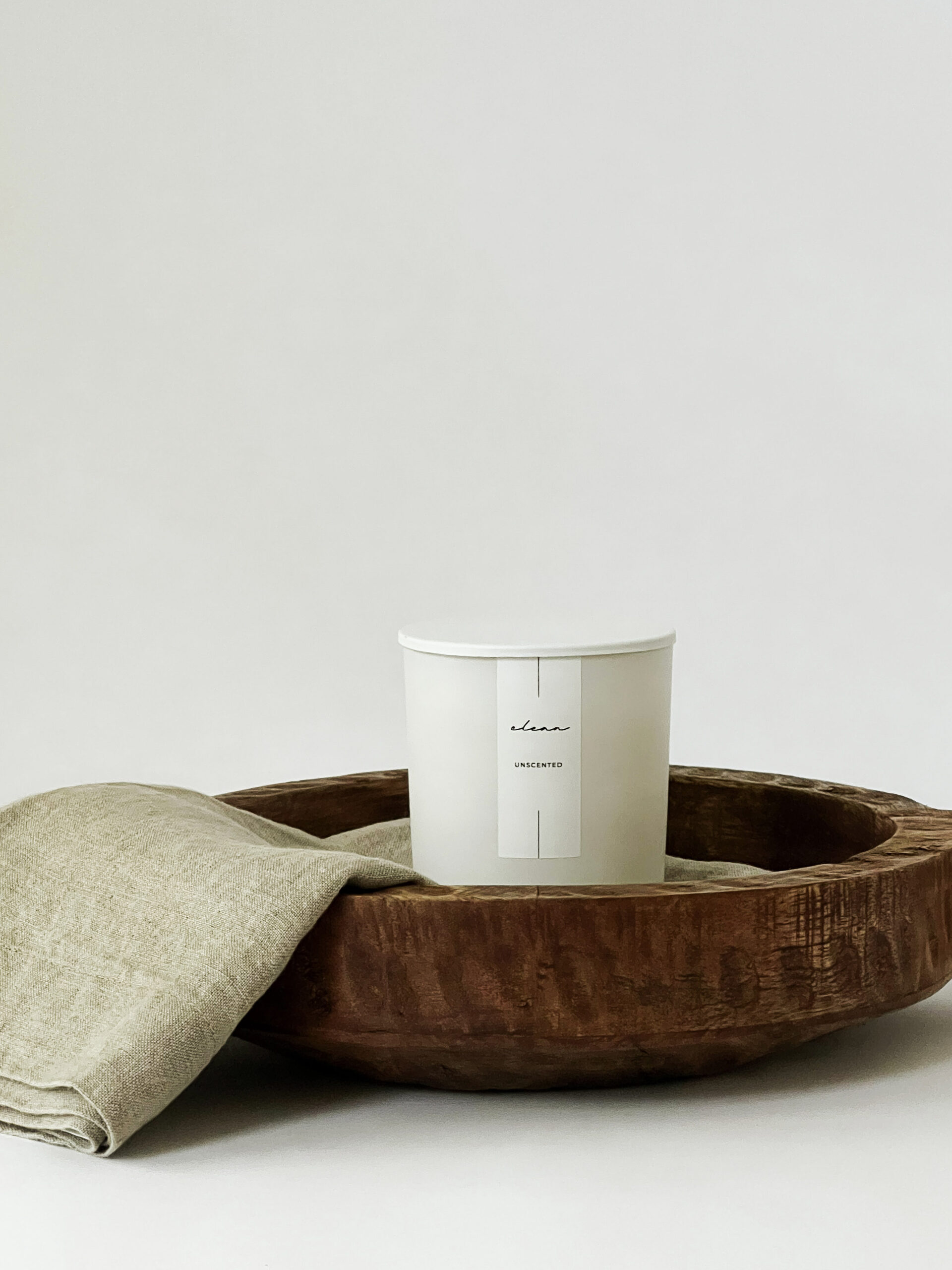 "Clean" Unscented Candle 8oz - Image 9