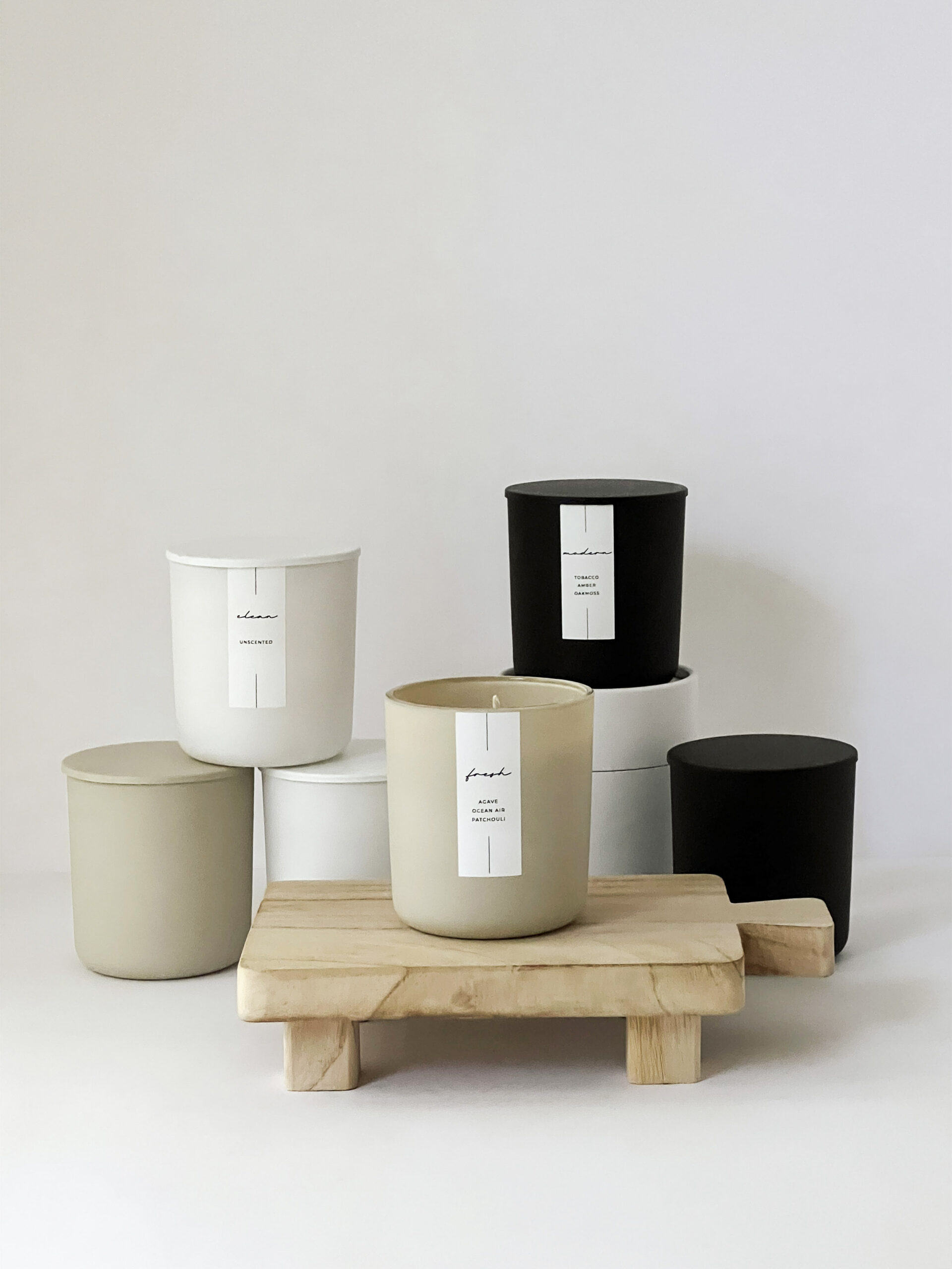 "Clean" Unscented Candle 8oz - Image 4