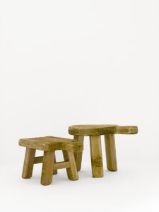 100% Recycled Wood Mini Rectangle Stacking Stool - Image 2
