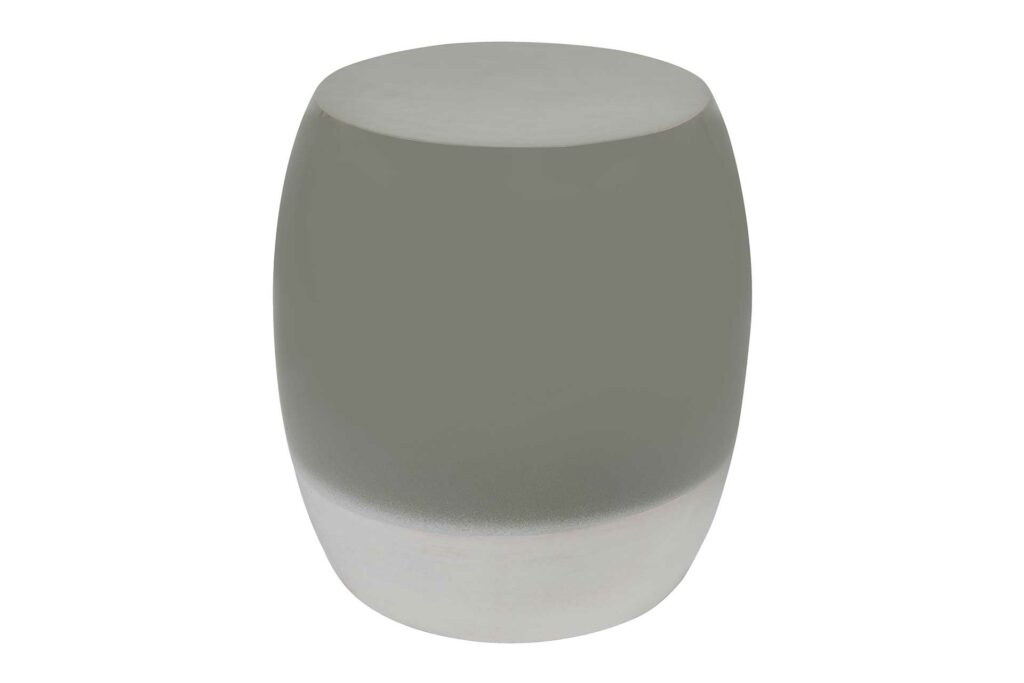 Bud Stool/Accent Table 17” – Sage Gloss Top / Mist Gloss Bottom