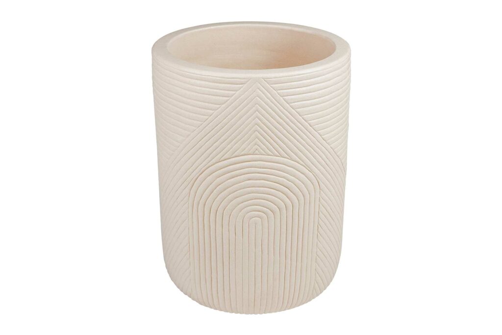 Serenity Textured Planter Set / 1 Large, 1 Small – Sand Matte