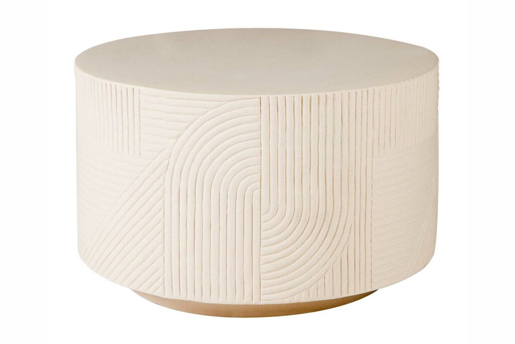 Serenity Textured Round Table 24” – Sand Matte