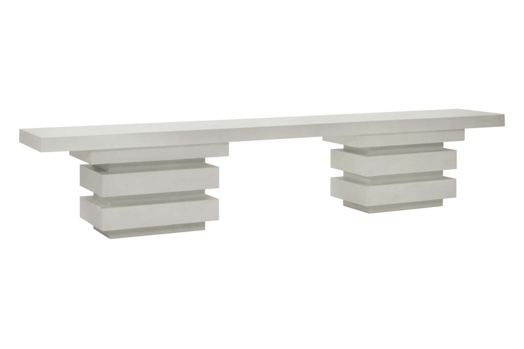 Meditation Rectangle Bench – Limestone
