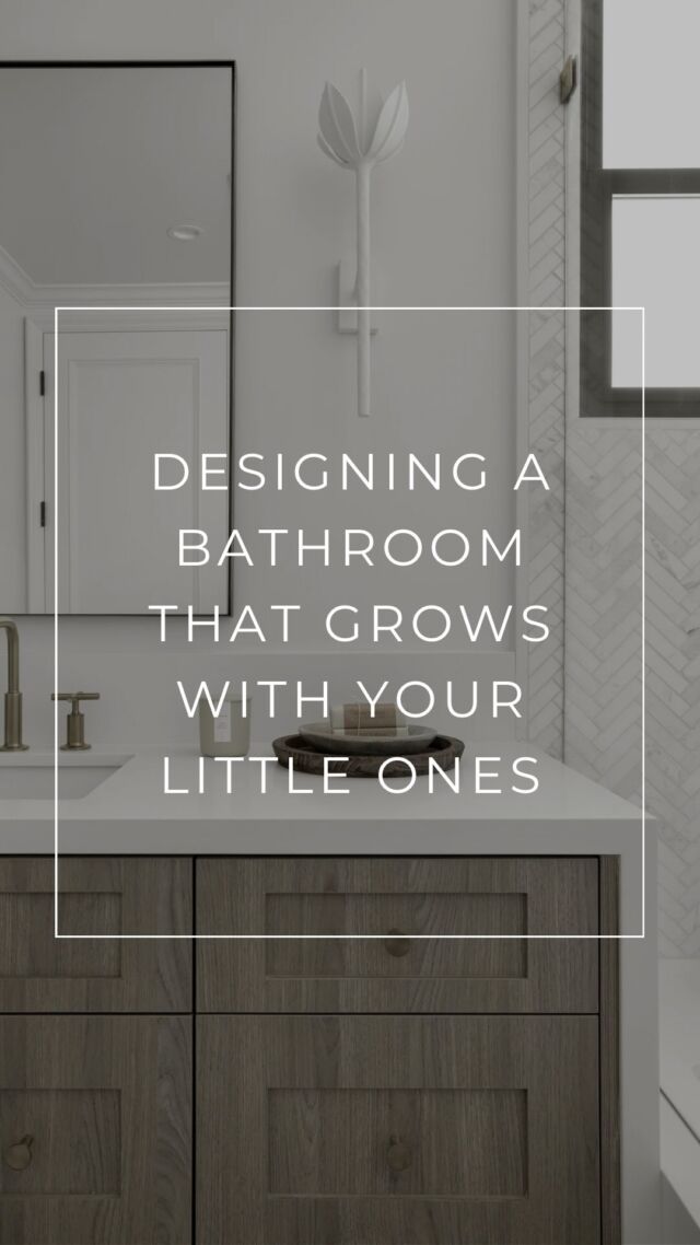 Designing a bathroom that grows with your little ones! 

This space was crafted with flexibility in mind, designed to perform beautifully through every stage of change and growth. From classic, timeless finishes to high-performance premium materials like Cambria, Cleaf, Dunn Edwards, and natural stone, every detail was chosen to withstand the test of time and a little extra wear and tear. 

The goal? A well organized flexible space with plenty of personality and durability, that feels consistent with the rest of the home, no matter how many years pass. Maximizing every square inch and creating a functional, stylish sanctuary that will adapt to their needs for many years to come. 

#KidsBathroomDesign #TimelessStyle #FlexibleDesign #FamilyFriendly #HighPerformance #DesignWithGrowthInMind #HomeDesign”

Interior Architecture and Design @4ptdesignbuild 
Photography @public311design 

#cleanfreshmodern #interiorsforrealliving