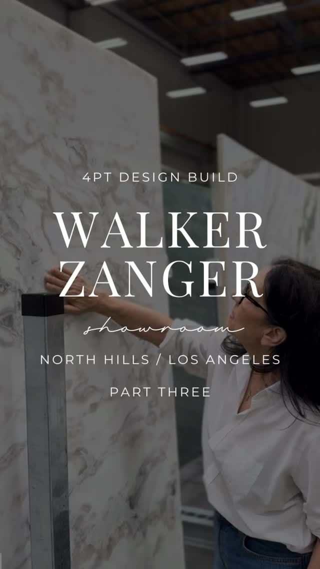 Hey, Friends — Welcome back! Today, in Part 3 of our series, we’re diving into slab selection with our friends and partners at Walker Zanger — breaking down the beauty and differences between marble, quartz, porcelain, and onyx; plus the finishes that make them shine.

Marble — timeless, natural, and one-of-a-kind. Every slab is unique, with elegant veining that adds instant luxury. It’s softer, so it develops a patina over time — perfect if you love character. It does need regular sealing and a little extra care to avoid etching or staining.

Quartz — engineered for strength and consistency. You get durability, low maintenance, and a huge range of colors and patterns — ideal for busy kitchens and baths. It cleans up easily with mild soap and water — no sealing required.

Porcelain — ultra-durable, stain- and heat-resistant, and available in large formats with incredibly realistic stone looks — great for indoor or outdoor use. It’s virtually maintenance-free — just wipe and go.

Onyx — striking, translucent, and dramatic — often used as a statement piece or backlit for a glowing effect. Its beauty comes with delicacy — it’s softer and more porous, so it requires sealing and gentle cleaning to keep it pristine.

Now — let’s talk finishes:
 Polished — glossy, reflective, and dramatic. Honed — smooth and matte for a softer, more organic feel.
 Leathered or Suede — textured, tactile, and resistant to fingerprints — adding depth and interest.

When you visit Walker Zanger, bring your plans, budget, and samples — their experts will help you match the right material, finish, and care plan to your vision and lifestyle.

So remember — prep first, then pick — and let the right slab tell YOUR beautiful story!

@walkerzanger — Paid Partnership #cleanfreshmodern #interiorsforrealliving #losangeles #calabasas #westlakevillage #interiordesign #remodel #californiainteriors